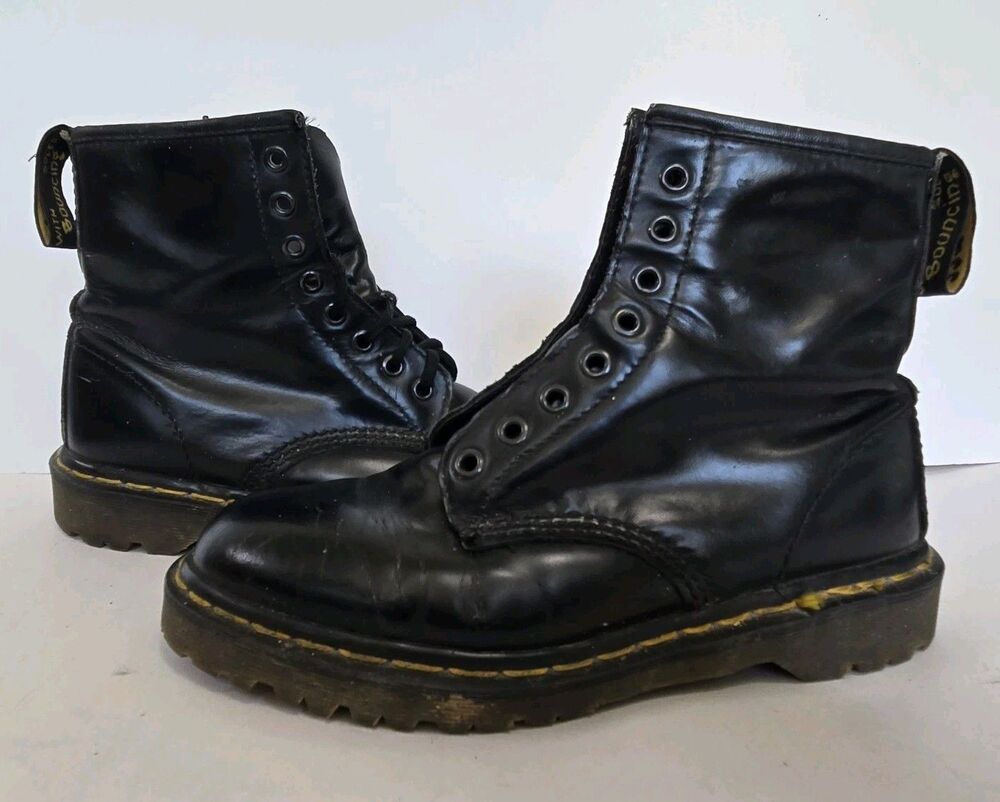 Doc Martens Boots Womens 8.5 Air Wair AW004 Jaden Patent Leather Platform Y2K